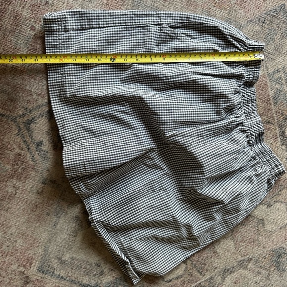 Gingham Pull On Shorts M/L High Waisted Stretch Coastal Grandma Jantzen Vintage - Picture 10 of 12